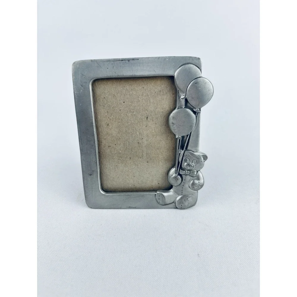 Vintage Seagull Pewter Baby Nursery‎ Picture Frame 3.5